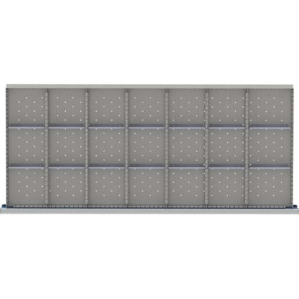 LISTA - 21-Compartment Drawer Divider Layout for 3.15" High Drawers - Eagle Tool & Supply