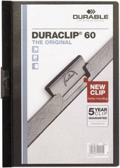 DURABLE - 11" Long x 8" Wide Report Cover - Black - Eagle Tool & Supply