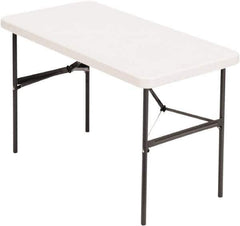 ALERA - 24" Long x 48" Wide x 29" High, Folding Table - Platinum - Eagle Tool & Supply