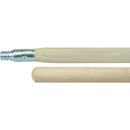 60″ Hardwood Handle, Threaded Metal Tip, 1-1/8″ Diameter - Eagle Tool & Supply