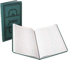 Boorum & Pease - 150 Sheet, 7-5/8 x 12-1/8", Record/Account Book - Blue - Eagle Tool & Supply