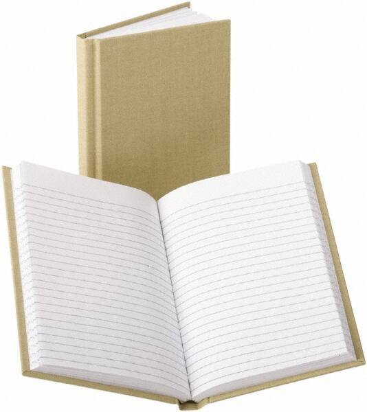 Boorum & Pease - 96 Sheet, 4-3/8 x 7", Memo Book (Side Bound) - Tan - Eagle Tool & Supply