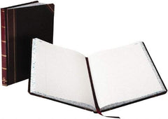 Boorum & Pease - 150 Sheet, 8-1/8 x 10-3/8", Record/Account Book - Black & Red - Eagle Tool & Supply