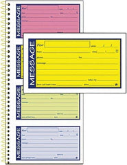 AT-A-GLANCE - 200 Sheet, 5-1/4 x 11", Call Book - Lime - Eagle Tool & Supply