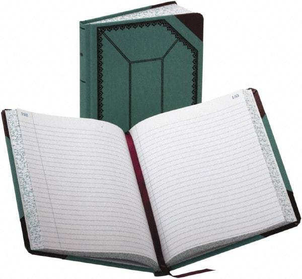 Boorum & Pease - 300 Sheet, 7-5/8 x 9-5/8", Record/Account Book - Blue & Red - Eagle Tool & Supply