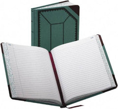 Boorum & Pease - 300 Sheet, 7-5/8 x 9-5/8", Record/Account Book - Blue & Red - Eagle Tool & Supply