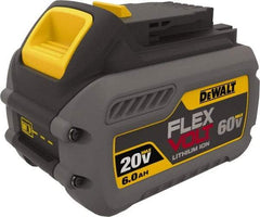 DeWALT - 60 Volt Lithium-Ion Power Tool Battery - 6 Ahr Capacity, 2 hr Charge Time, Series 20/60 FLEXVOLT - Eagle Tool & Supply