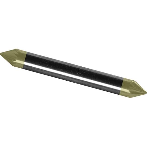Made in USA - 3mm Cut Diam, 0.1181" Shank Diam, Cone Head Chipbreaker Cut Burr - Carbide, 2.5mm LOC, 38mm OAL - Eagle Tool & Supply