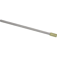 Made in USA - 5/8" Cut Diam, 1/4" Shank Diam, Cylinder Head Aluma Cut Burr - Carbide, 1" LOC, 7" OAL - Eagle Tool & Supply
