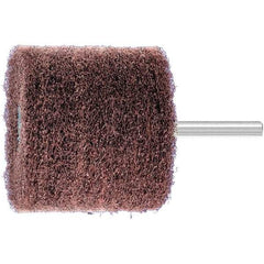 PFERD - 2-3/8" Diam x 2" Face Width, Aluminum Oxide Nonwoven Mounted Flap Wheel - 1/4" Shank Mount, 180 Grit, 10,000 Max RPM - Eagle Tool & Supply
