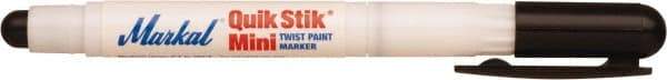 Markal - Black Solid Paint Marker - Fine Medium Tip, Alcohol Base Ink - Eagle Tool & Supply