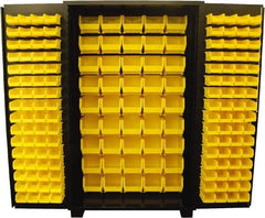 Jamco - 173 Bin Storage Cabinet - Steel, 48" Wide x 24" Deep x 78" High, Black - Eagle Tool & Supply