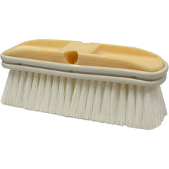 9 1/2″ × 2 3/4″ - Flagged White Polystyrene Truck Wash Industrial Hand Brush - Eagle Tool & Supply