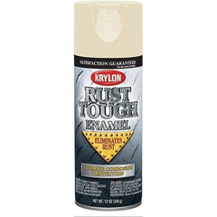 Krylon - Almond (Color), Gloss, Rust Proof Enamel Spray Paint - 25 Sq Ft per Can, 12 oz Container, Use on Wood, Metal - Eagle Tool & Supply