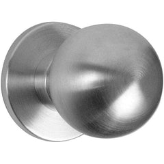 Falcon - 1-3/8 to 1-7/8" Door Thickness, Satin Chrome Passage Knob Lockset - 2-3/4" Back Set, Stainless Steel - Eagle Tool & Supply