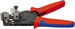 Knipex - 15 to 10 AWG Capacity Precision Wire Stripper - 7-1/2" OAL, Plastic Cushion Handle - Eagle Tool & Supply