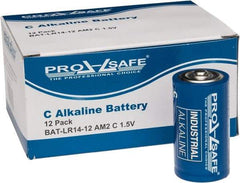 PRO-SAFE - Size C, Alkaline, Standard Battery - 1.5 Volts, Flat Terminal, LR14 - Eagle Tool & Supply
