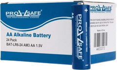 PRO-SAFE - Size AA, Alkaline, Standard Battery - 1.5 Volts, Flat Terminal, LR6 - Eagle Tool & Supply