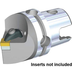 Kennametal - Neutral Cut, Size KM50TS, SN.. 120408 & SN.. 432 Insert Compatiblity, External Modular Turning & Profiling Cutting Unit Head - 50mm Head Length, Through Coolant, Series Kenclamp - Eagle Tool & Supply