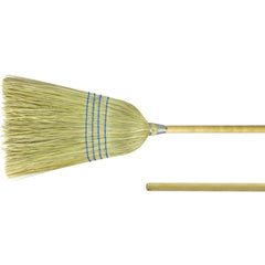Light Industrial Upright Broom, Corn and Fiber Fill, 57″ Overall Length - Eagle Tool & Supply