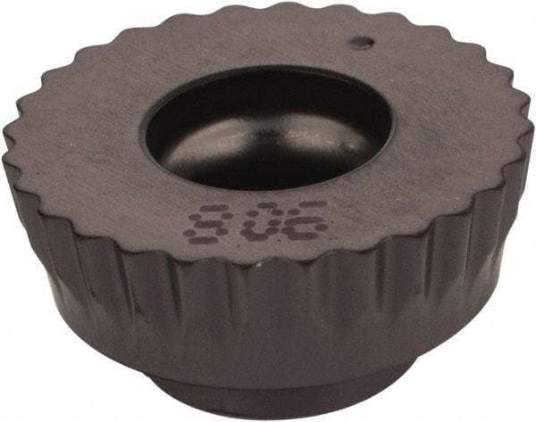 Iscar - RCMW1607 FPW Grade IC908 Carbide Milling Insert - TiAlN Finish, 0.197" Thick, 16mm Inscribed Circle - Eagle Tool & Supply