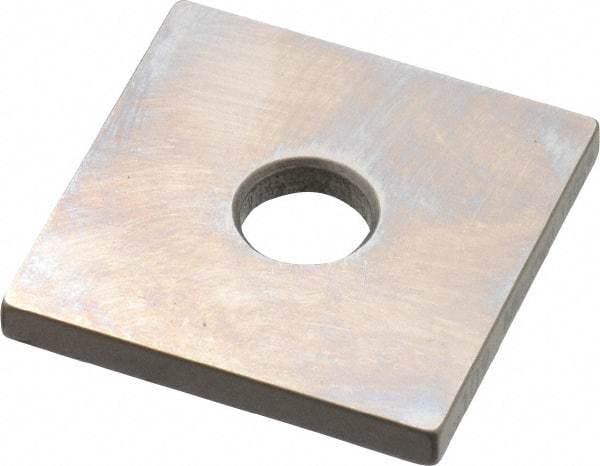 Mitutoyo - 0.109" Square Steel Gage Block - Accuracy Grade 0, Includes Certificate of Inspection - Eagle Tool & Supply