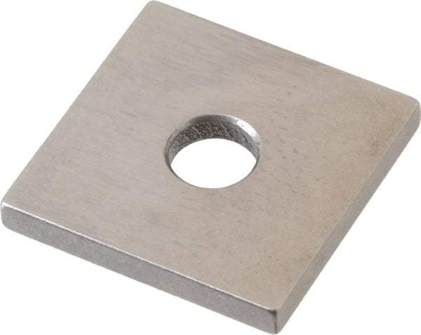 Mitutoyo - 0.118" Square Steel Gage Block - Accuracy Grade 0, Includes Certificate of Inspection - Eagle Tool & Supply