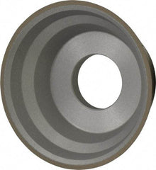 Norton - 3-3/4" Diam, 1-1/4" Hole Size, 1-1/2" Overall Thickness, 320 Grit, Type 11 Tool & Cutter Grinding Wheel - Extra Fine Grade, Diamond, R Hardness, Resinoid Bond - Eagle Tool & Supply
