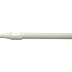 60″ Fiberglass Handle, Threaded, 1″ Diameter, White, Food Service - Eagle Tool & Supply