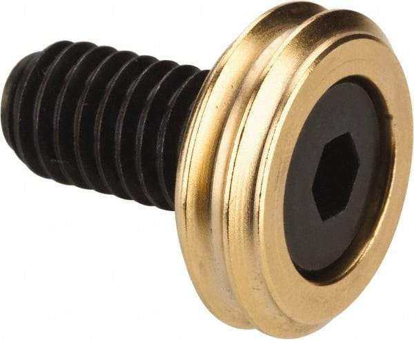 Mitee-Bite - 3/8-16 Screw, 1/4" Clamp Height, 13/16" Clamp Width, Knife Edge Clamps - 0.71" Extension Length, 2,000 Lb Holding Force, Steel, 8 Clamps - Eagle Tool & Supply