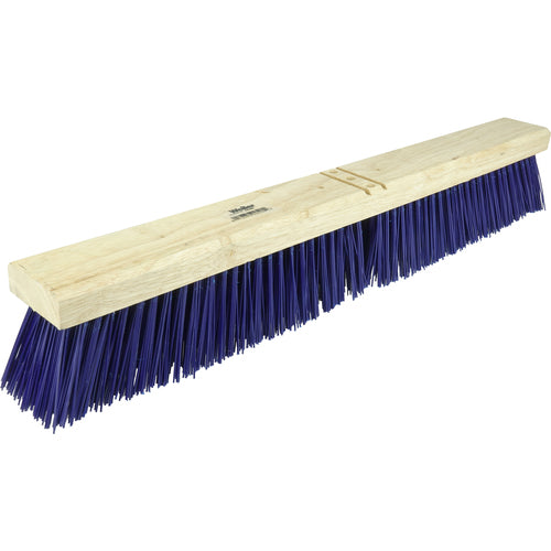 24″ Contractor Garage Broom, Stiff Blue Polypropylene Fill, Includes Brace - Eagle Tool & Supply