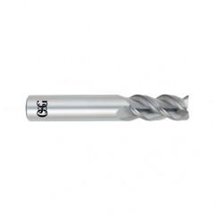 5/8 Dia. x 3-1/2 Overall Length 3-Flute Square End Solid Carbide SE End Mill-Round Shank-Center Cutting-Uncoated - Eagle Tool & Supply