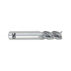 1/4 Dia. x 2-1/2 Overall Length 3-Flute Square End Solid Carbide SE End Mill-Round Shank-Center Cutting-Uncoated - Eagle Tool & Supply