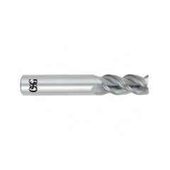 1/4 Dia. x 2-1/2 Overall Length 3-Flute Square End Solid Carbide SE End Mill-Round Shank-Center Cutting-Uncoated - Eagle Tool & Supply