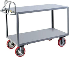 Little Giant - 3,600 Lb Capacity, 24" Wide x 41-1/2" Long x 42" High Shelf Cart - 2 Shelf, Steel - Eagle Tool & Supply