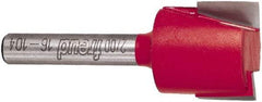 Freud - 3/4" Cut Diam, 1/2" Length of Cut, 0 Flute Mortising Edge Profile Router Bit - Carbide-Tipped, 1/4" Shank Diam, 2" OAL, Proprietary Coating - Eagle Tool & Supply