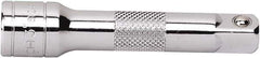 GearWrench - 3/8" Drive Standard Socket Extension - 12" OAL, Chrome Finish - Eagle Tool & Supply