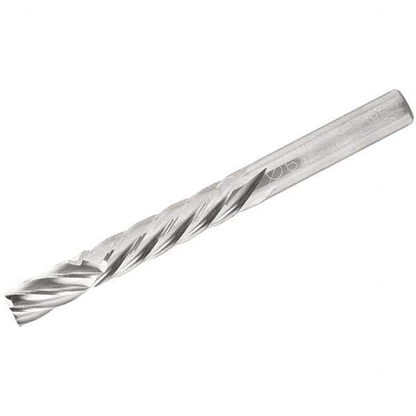 Iscar - 12mm Cutting Diam x 24mm Length of Cut, 8 Flute, Compression Spiral Router Bit - Uncoated, Right Hand Cut, Solid Carbide, 83mm OAL x 12mm Shank Diam, Square End - Eagle Tool & Supply