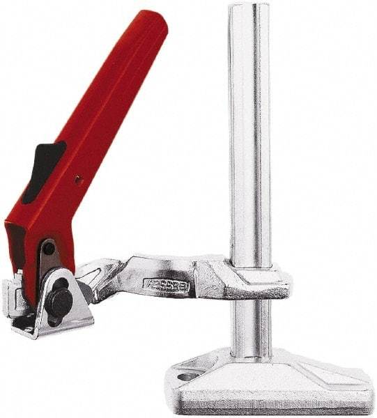 Bessey - 2,220 Lb Holding Capacity, 19-11/16" Max Opening Capacity, 2,220 Lb Clamping Pressure, Manual Hold Down Clamp - 7-1/2" Arm Length, 10" Clamp Length, 1-15/16" Clamp Width, 22-27/32" Clamp Height, Mounting Holes, Steel - Eagle Tool & Supply