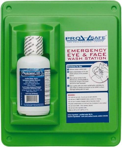 PRO-SAFE - 16 oz, Disposable Eyewash Single Station - Approved by FDA - Eagle Tool & Supply