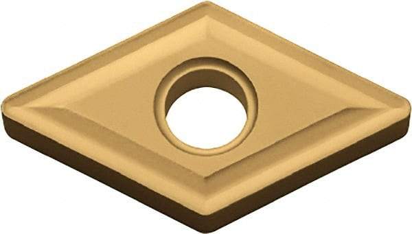 Kyocera - DNMG442 Grade CA525 Carbide Turning Insert - TiCN/Al2O3/TiN Finish, 55° Diamond, 1/2" Inscr Circle, 1/4" Thick, 1/32" Corner Radius - Eagle Tool & Supply