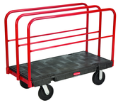 Sheet & Panel Truck 24 x 48 - Removable 27" high vertical frames - Duramold™ -- 2 fixed, 2 swivel casters - Eagle Tool & Supply