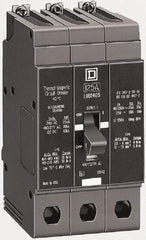 Square D - 25 Amp, 480Y/277 V, 3 Pole, Bolt On Miniature Circuit Breaker - 65 kA Breaking Capacity, 12, 14 AWG - Eagle Tool & Supply