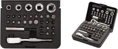 VEGA Industries - 31 Piece, 1/4" Drive Screwdriver Bit Set - #1 to #3 Phillips, 9/64 to 5/16" Hex, T8 to T40 Torx, #1 to #3 Square Recess - Eagle Tool & Supply