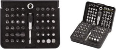 VEGA Industries - 50 Piece, 1/4" Drive Screwdriver Bit Set - #0 to #3 Phillips, 1/16 to 5/16" Hex, T5 to T40 Torx - Eagle Tool & Supply