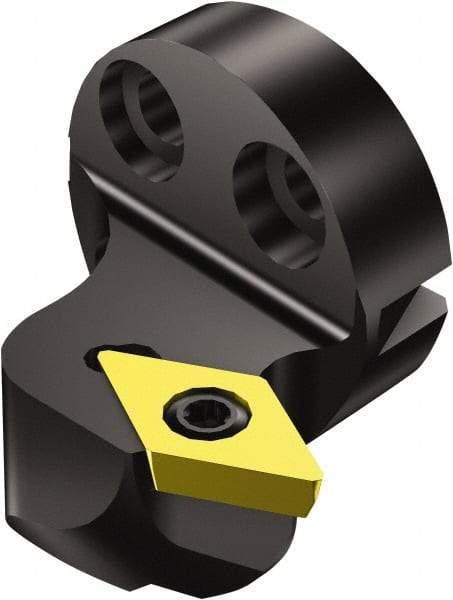 Sandvik Coromant - Left Hand Cut, Size 32, DCMT 3(2.5)2 Insert Compatiblity, Modular Turning & Profiling Cutting Unit Head - 22mm Ctr to Cutting Edge, 20mm Head Length, Through Coolant, Series CoroTurn 107 - Eagle Tool & Supply