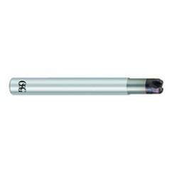 1/4" Dia. - .100"" LOC x 3 OAL 1/16 Radius 4 FL Carbide S/E HP End Mill-WXS - Eagle Tool & Supply