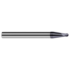 Harvey Tool - Ball End Mills; Mill Diameter (mm): 0.50 ; Mill Diameter (Decimal Inch): 0.0200 ; Number of Flutes: 2 ; Length of Cut (mm): 0.4000 ; Length of Cut (Decimal Inch): 0.0160 ; Material: Solid Carbide - Exact Industrial Supply