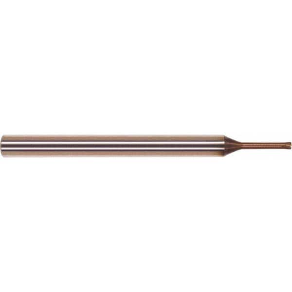 Millstar - 2mm Diam 0.23mm Program Radius Solid Carbide Single End 4 Flute High-Feed End Mill - Eagle Tool & Supply