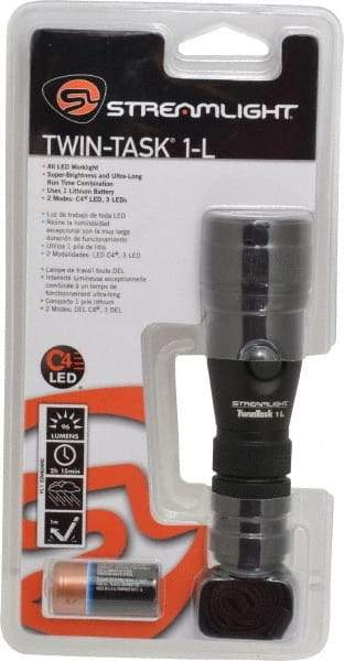 Streamlight - White LED Bulb, 96 Lumens, Industrial/Tactical Flashlight - Black Aluminum Body, 1 Lithium Battery Included - Eagle Tool & Supply